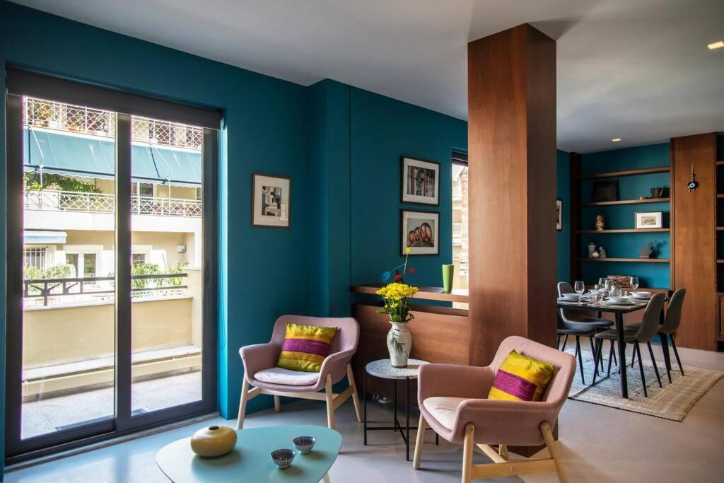 Stylish Decorated Apartment In Kolonaki 아테네 외부 사진